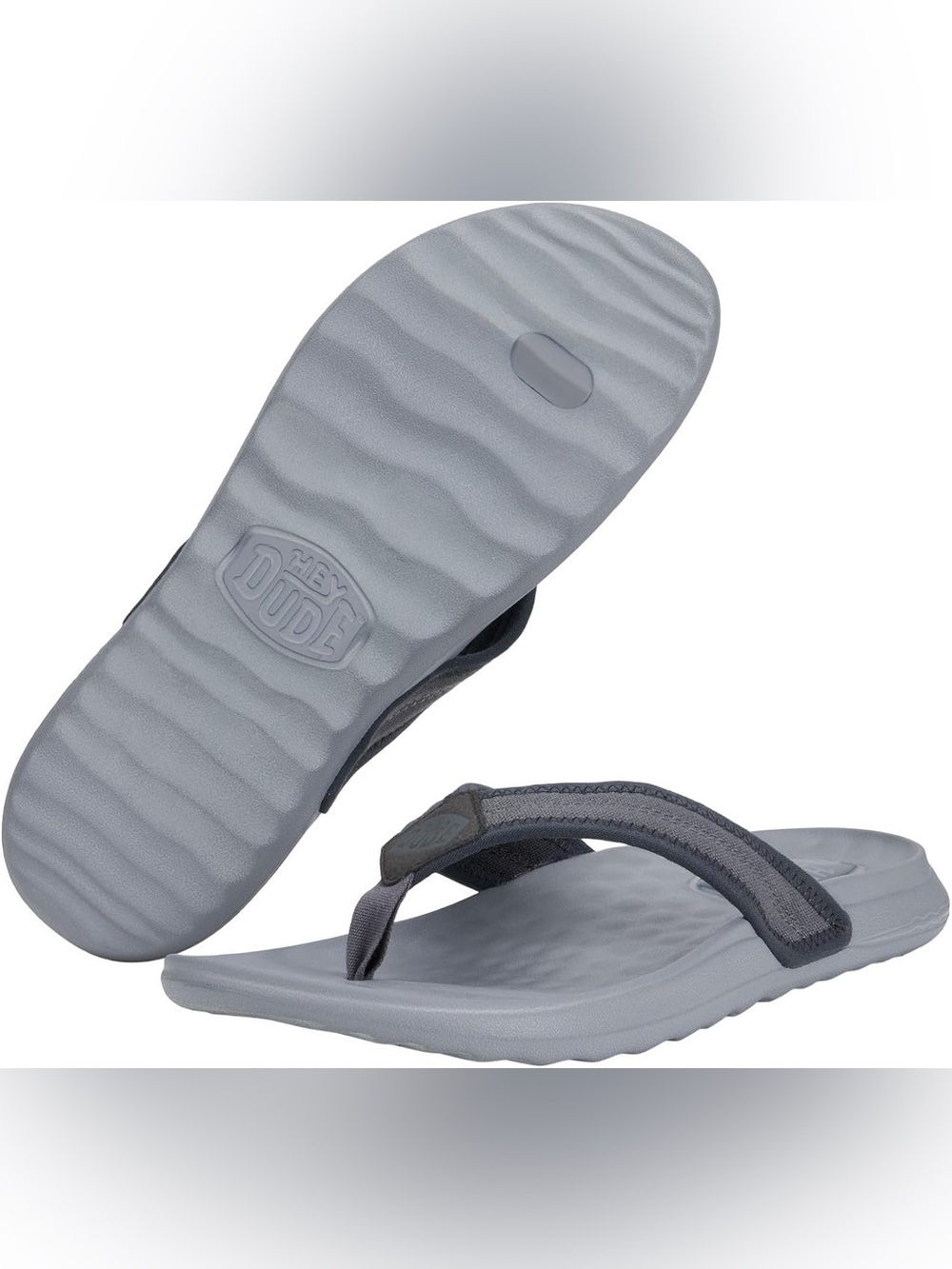 HEYDUDE Myers Men’s Flip Flops Sandals Size 8 Black